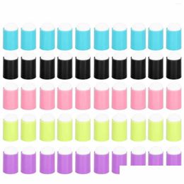 Nail Gel Sponges Pen Round Head Soft Practical Painting Sponge Brush 5 Colors Per Pack Reusable For Home Professional Use Drop Deliver Oteic