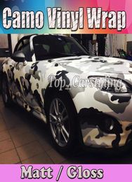 Arctic WHITE BLACK Grey Snow Camouflage wrap Film Camo Wrapping Vinyl Foil With Bubble Truck Body foil Sticker size 152x30m5068418