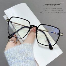 Sunglasses Women Luxury Optical Spectacle Eyeglasses Trend Anti-Blue Light Myopic Glasses Fashion Oversized Frame Near Sight Eyewear