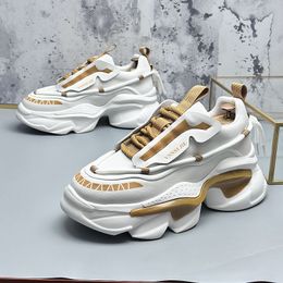 Wedding European Dress Style Party Shoes Fashion Light Breathable Vulcanize Vulcanized Casual Sneakers Round Toe Thick B 1899 d