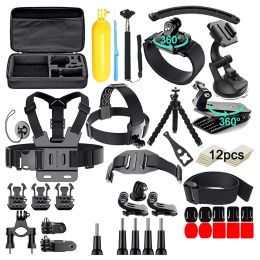 Bags Action Camera Accessories Kit for Gopro Hero 9 8 7 6 5 4 Hero Session 5 Black Gopro Insta360 Xiaomi Yi Dji Akaso Action Camera