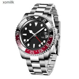 AA aaa quality designer watches mens watch 40mm 904L automatic mechanical Folding buckle sapphire glass Waterproof ceramic Red blue bezel Black dial wristwatches