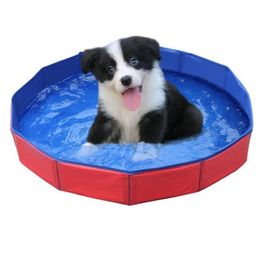 Kennels & Pens 30x10 Cm Foldable Dog Pet Bath Pool Collapsible Bathing Tub Kiddie For Dogs Cats Swim Bathtub Summer233u