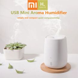 Control Original Xiaomi Mijia HL Portable USB Mini Air Aromatherapy Diffuser Humidifier Quiet Aroma Mist Maker 7 Light Color Home Office