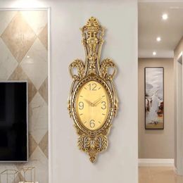 Wall Clocks Luxury Long Clock Metal Creative Unique Nordic Fashion Antique Reloj Pared Decorativo Home Decorating Items