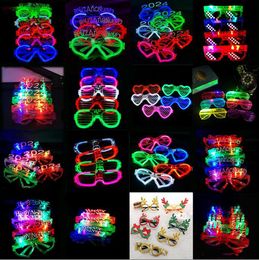 LED cold light square blinds love glasses New Year flash children's light toys wholesale