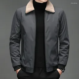 Men's Jackets Autumn Winter Fleece Jacket Outdoor Hiking Fashion Casual Coat Grey Black Military Men Baseball Clothing