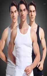 Men039s Tank Tops Whole 100 Cotton Men Top 2021 High Quality Slim Sleeveless Vest Male Undershirt Bodybuilding Singlet Fi3934334