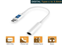 Digital TypeC to 35mm Headphone Adapter USB C to Aux Jack Audio Adapter For Huawei P20 Google Pixel 2 3 XL huawei LG5851670