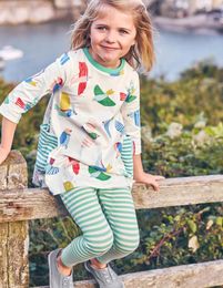 Girl Dresses Jumping Metres Autumn Spring Girls Princess Animals Print Pockets Baby Long Sleeve Children's Clothes Kids Party Dress