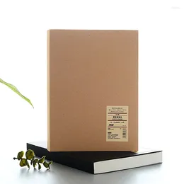 Kraft Notebook Thicken Sketchbook Diary B5 Large Size Blank 100 GSM Paper 256 Pages Art Supplies