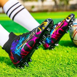 American Football Shoes Boys High Top With Broken Nails Fashionable Boys' Artificial Grass Training Sports