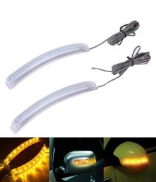 2Pcs Universal Car LED DC 12V Rear View Mirror Turn Signal Bumper Strip Blinker Light Turn Signal Rear View Mirror Blinker Light9532794