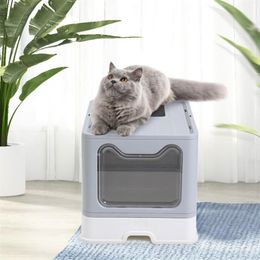 Pet Toilet Bedpan Anti Splash Cats Litter Box Cat Dog Tray With Scoop Kitten Clean Toilette Home Plastic Sand Supplies Grooming2933