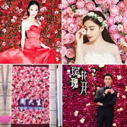 Artificial Flowers Row Arch DIY Birthday Party Home rose peony Wall Background Banquet Table Arrangement Decoration T220726309n