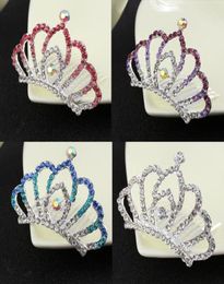 Women Girls Wedding Hair Crown Crystal Crown Tiaras Princess Rhinestone Tiaras Crown Hair Combs Birthday Gift for kids girls4734647