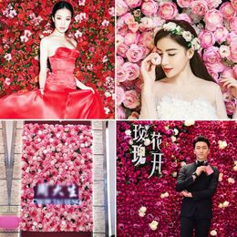 Artificial Flowers Row Arch DIY Birthday Party Home rose peony Wall Background Banquet Table Arrangement Decoration T220726239b