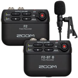 Microphones ZOOM F2 / F2BT compact field audio recorder lavalier micropohone with Rec Hold function for Mobile live broadcast and vlog