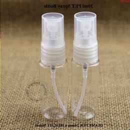 100pcs/lot 20ml Plastic PET Perfume Atomizing Pump Empty Spray Lid Bottle with Water Women Cosmetic Container Refillable 20ghood qty Ihslp