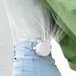 Electric Fans Leafless mini clip on fan neck waist air cooling USB 3-speed portable cooler charging outdoor personalH240313