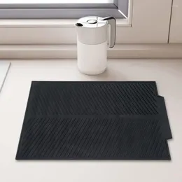 Table Mats Draining Mat Silicone Sink Flexible Dish Drying Set Reusable Non-slip Pad Folding Drain Board Heat