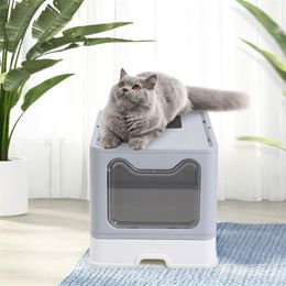Pet Toilet Bedpan Anti Splash Cats Litter Box Cat Dog Tray With Scoop Kitten Clean Toilette Home Plastic Sand Supplies Grooming252y