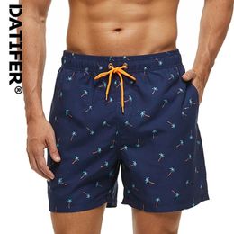 Datifer Brand Beach Shorts Summer Quick Dry Mens Board Swimsuits Man Swim Trunks Surf Swimwear Male Athletic Running Gym Pants 240305