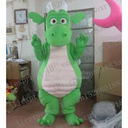 Mascot Costumes Green Stegosaurus Triceratops Dino Dinosaur Mascot Costume Adult Cartoon Character Outfit Company Activity Annual Meeting Zx98