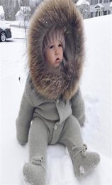 Newborn Baby Cute Thick Coat Baby Winter Clothes hooded Infant Jacket Girl Boy Warm Coat Kids Outfits Clothes Girls Costume romper9145732