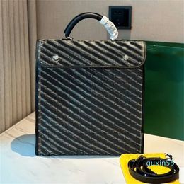 designers laptop bags men briefcases business trip office leather handbag messenger high capacity shoulder handbags versatile letters geometric goods