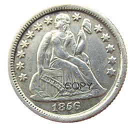 US Liberty Seated Dime 1856 P S Craft Silver Plated Copy Coins metal dies manufacturing factory 301a