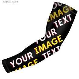 Protective Sleeves Custom Personalised Sports Compression Arm Sleeves Youth and Adult Size Men and Women Game Sleeves L240312