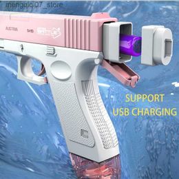 Sand Play Water Fun Gun Toys Water gun toy for children water gun toys for boys high pressure strong charge electric water gun gift for children 240307 L240312