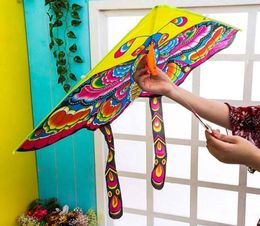 1 Pcs Outdoor Sports Butterfly Flying Kite with Winder Board String Children Kids Toy Game Colorful Kite Long Tail 9050CM9040869