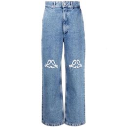 Jeans Womens Designer Trouser Legs Open Fork Tight Capris Denim Trousers Fleece Thicken Warm Slimming Jean Pants Brand Women Clothing Embroidery Printing 123 457