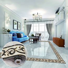 15 500cm roll Geometric Pattern Waist Lines Self -Adhesive Waterproof Removable Wall Border Stickers for Home Decoration211h