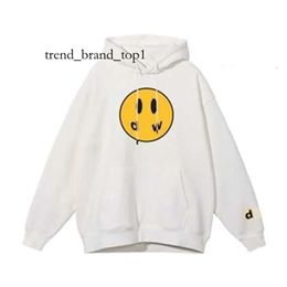 Drew Hoodie Designer Hoodie Drew Mens Hoodiesmiley Face Yellow Man Retro Draw Hoodie Letters Print Sweatshirt Women's Tshirt Spring Trend Long Sleeve Top High 3040