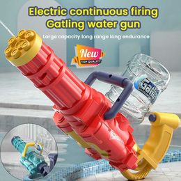 Gun Toys Gun Toys Electric Water Gun 2023 High-tech Automatic Water Guns Large Capacity Summer Beach Pool Party Outdoor Baby Toy For Adults 2400308