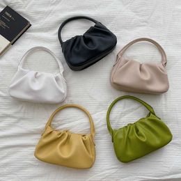 HBP Non-Brand 2024 Factory Outlet New Korean Fashion Trend Women Shoulder Bag Chain Slanting Pleated Candy Pu Leather Colour Handbags