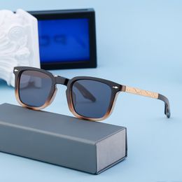 2024 Retro Vintage Designer Unique Square PC Frame Metal Temples UV400 Shades Sun Glasses Sunglasses for Men