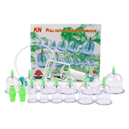 Massager 12 Cups Healthy Medical Vacuum Cupping Suction Therapy Device Body Massager