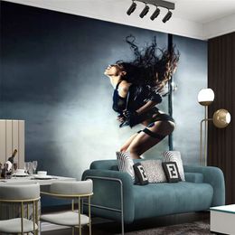 Custom 3d Wallpaper Wall Papers Beautiful Sexy Pole Dancer Classic Living Room Bedroom Home Decor Painting Mural Wallpapers283P