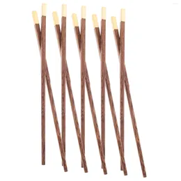 Kitchen Storage 5 Pairs Chopsticks Chicken Wing Frying Cooking Chinese Wood Serving Pot Reusable