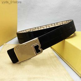 Belts Fashion Retro Designer Belts Luxury Brand Genuine Leather Belt For Men and Women Gold Buckle Width 3.8cm 19 Styles Highly Quality without Box L240312