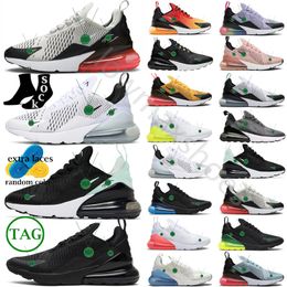 Men Triple White Black 270s University Red Outdoor Running Shoes 270 Tea Berry Oil Green Metallic Silver Lifestyle Mesh Sneakers Orange Dusty Cactus