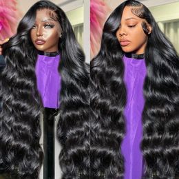 baby hair Water Body Wave 250% HD 40 Inches 13X6 Lace Frontal Human Hair Wigs 13X4 Lace Front Wig 5X5 Glueless