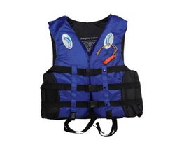 S3XL Adult Life vest Jacket Lifesaving Swimming Boating Sailing Whistle Blue EPE Material7517103