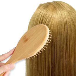 Hair Brush Women Wide Tooth Hair Combs Healthy Paddle Cushion Massage Hairbrush Wooden Comb Hair Care Accessories