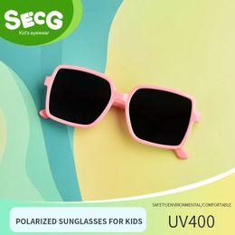 2023 SECG childrens sunglasses boys and girls polarized UV protection children fashion 240226