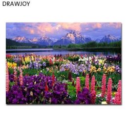 DRAWJOY Framed Landscape Picture DIY Oil Painting By Numbers Painting&Calligraphy Home Decor Wall Art GX21019 40x50cm265x